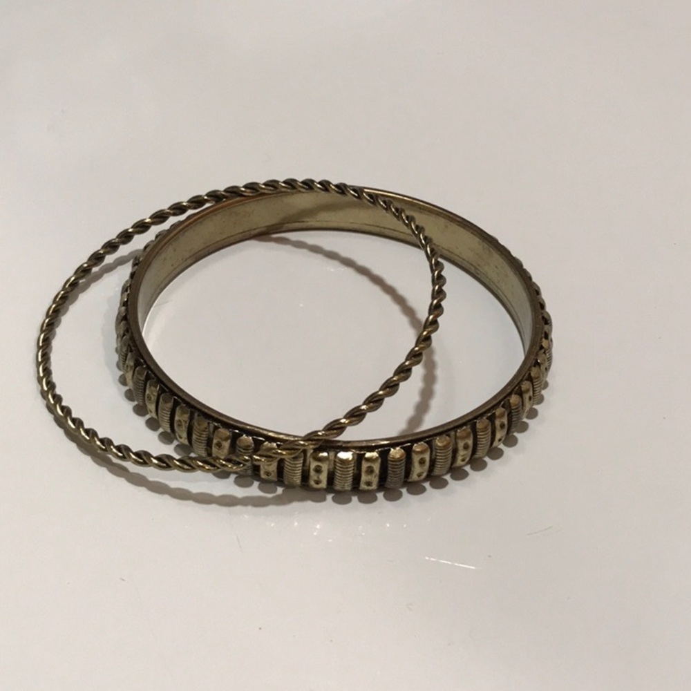 Brass color bangles
